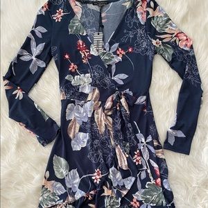 Women’s blue flower dress